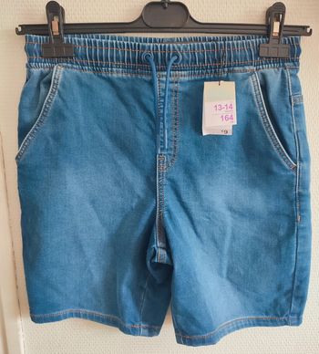 Short en jean taille élastique 13/14 ans