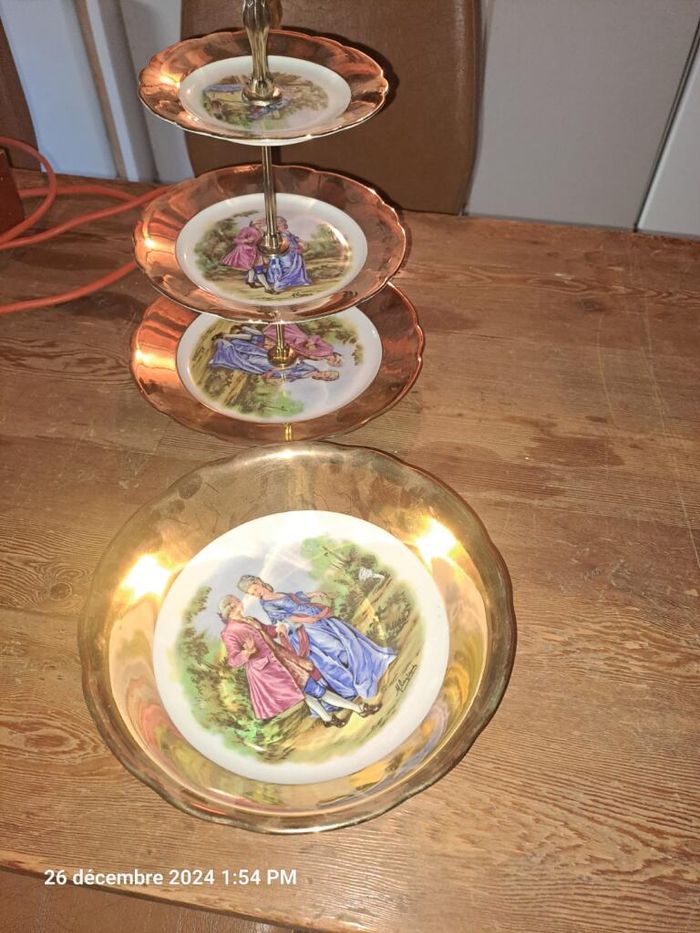 service à thé ou café doré vintage - photo numéro 5