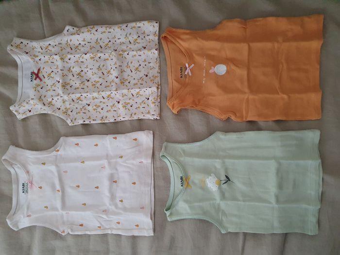 Lot de 4 débardeurs 12 mois - photo numéro 2