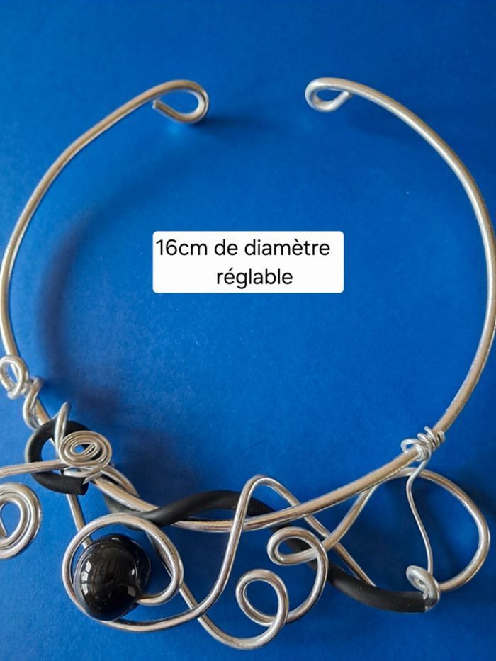 Collier court ras de cou NEUF *fabrication artisanale* - photo numéro 2