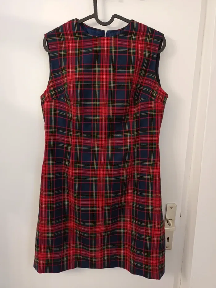 Robe tartan rouge