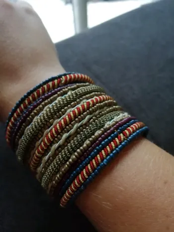 Manchette multicolore