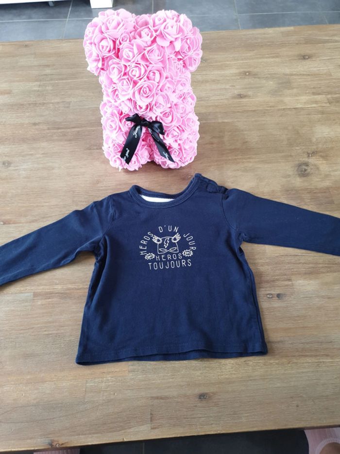 T-shirt manches longues vertbaudet 12m