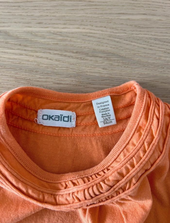 Teeshirt orange Okaidi - photo numéro 3
