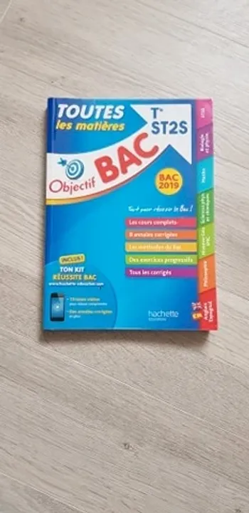 Manuel objectif bac 2019 toutes les matières ST2S