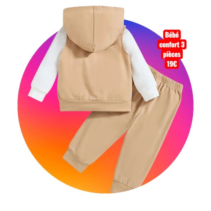 Tenue bébé 3 pièces âge 6-9 M - photo numéro 3