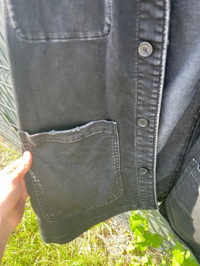Veste en jean noir délavé Le Temps des Cerises – Style d’origine - photo numéro 9