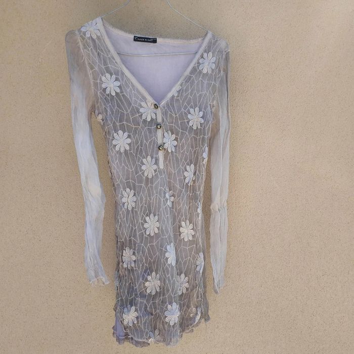 Tunique manches longues motifs floraux - photo numéro 3