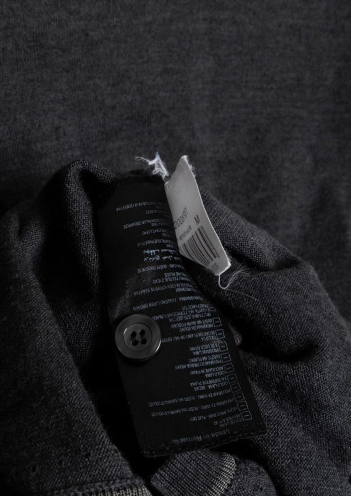 Gilet gris foncé 50%laine • wool grey cardigan Celio – Taille M – Fil italien - photo numéro 7