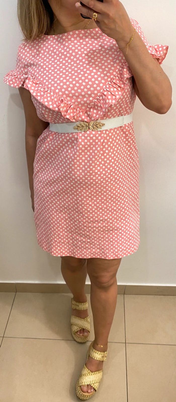Robe droite a pois - photo numéro 6