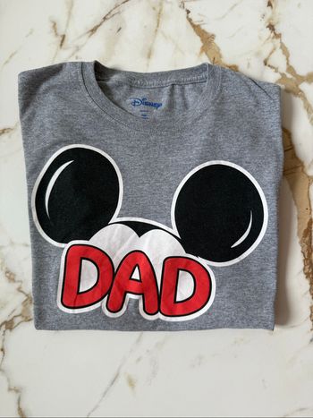 T-shirt Mickey dad gris