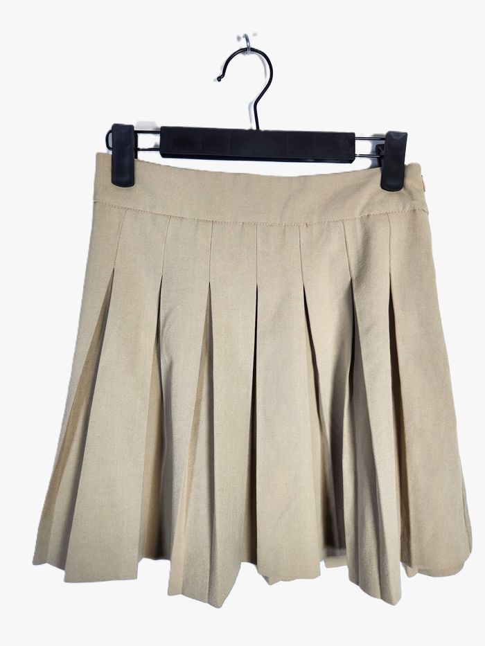 Jupe Plissée Stradivarius Beige - Taille XS