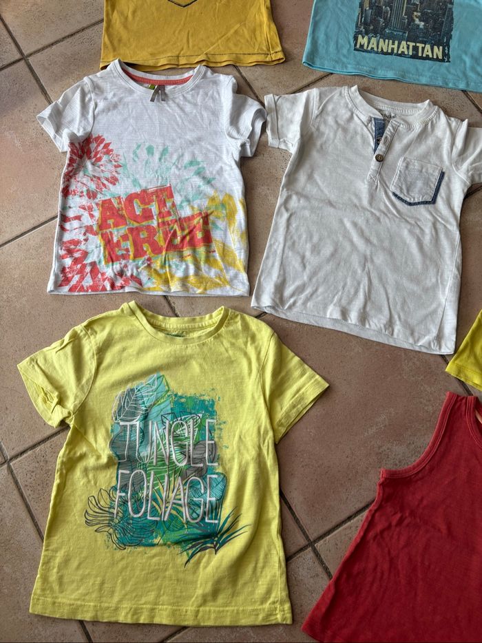 Lot 8 tee-shirts garçon 4 ans - photo numéro 3