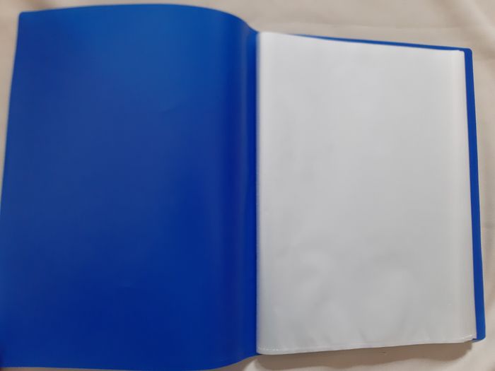 porte-vues / protège-documents - 80 vues - bleu - photo numéro 3