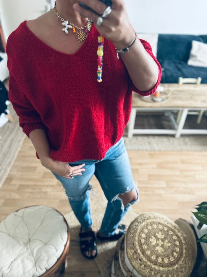 Pull maille femme mohair&laine taille unique