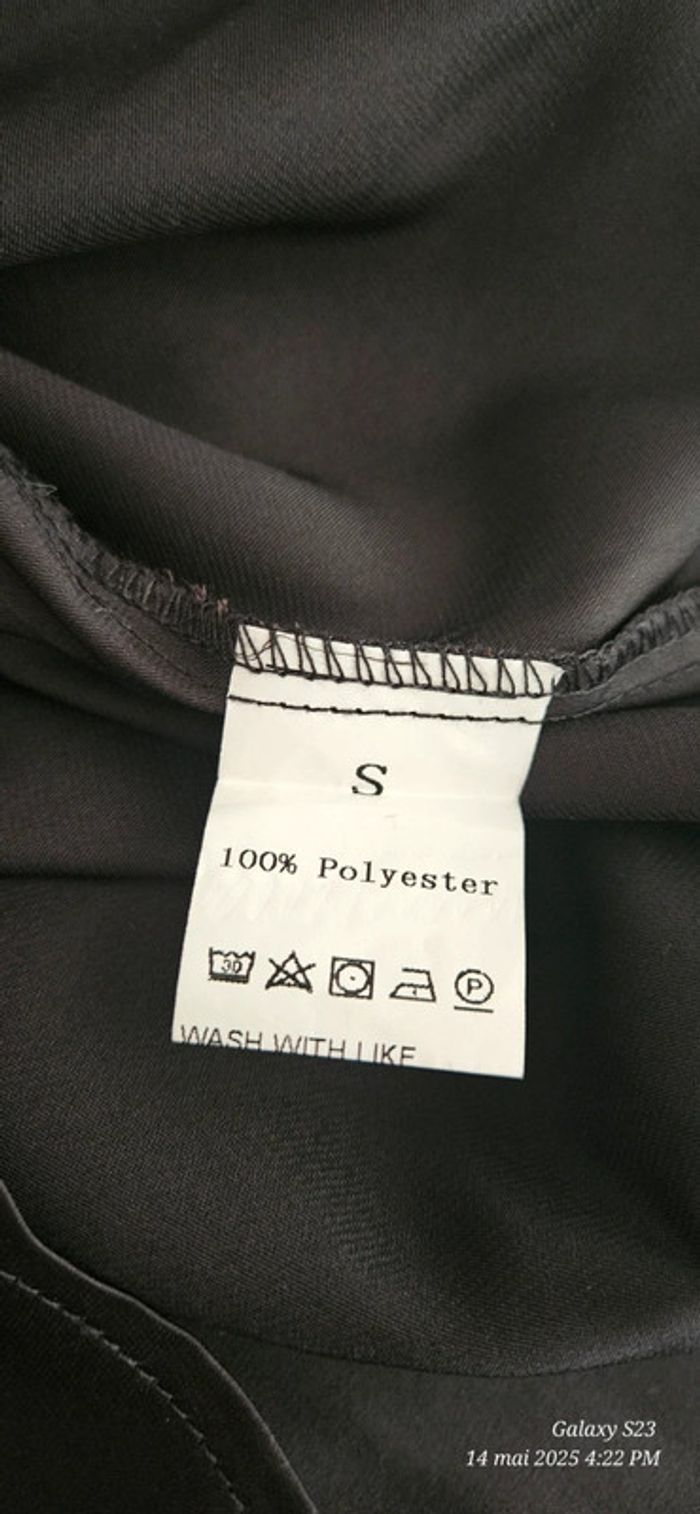 Robe chemise satinée T36 - photo numéro 4