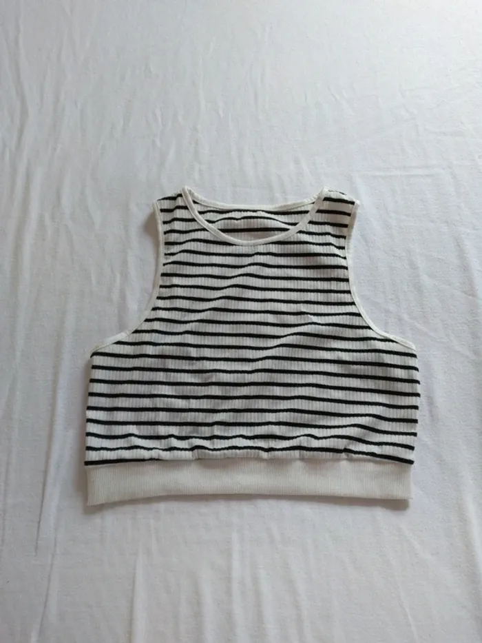 Débardeur Marinière Femme
