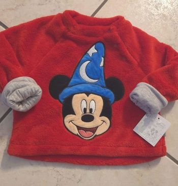 (Neuf non porté) 🏷🥰😍🤩SUBLIME sweat polaire et molletonné 6mois garçon disneyland Paris 🤩😍💙
