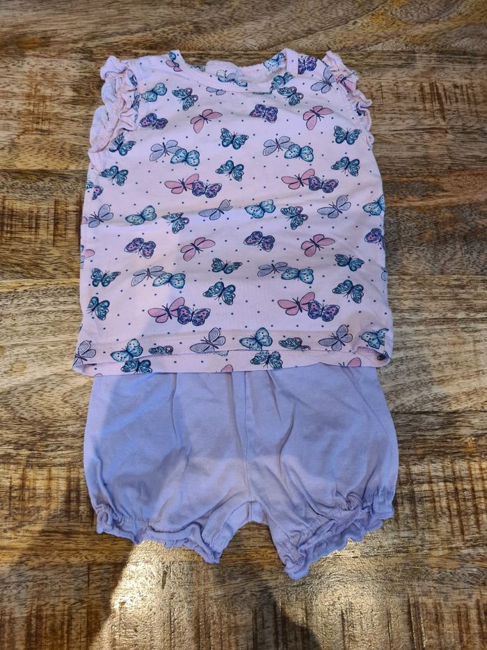 Ensemble t-shirt short 74 cm 9 12 mois