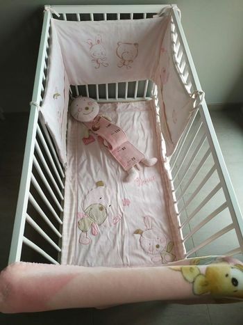 Ensemble de lit bébé fille 6 pièces
