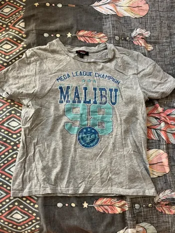 T-shirt gris, Malibu