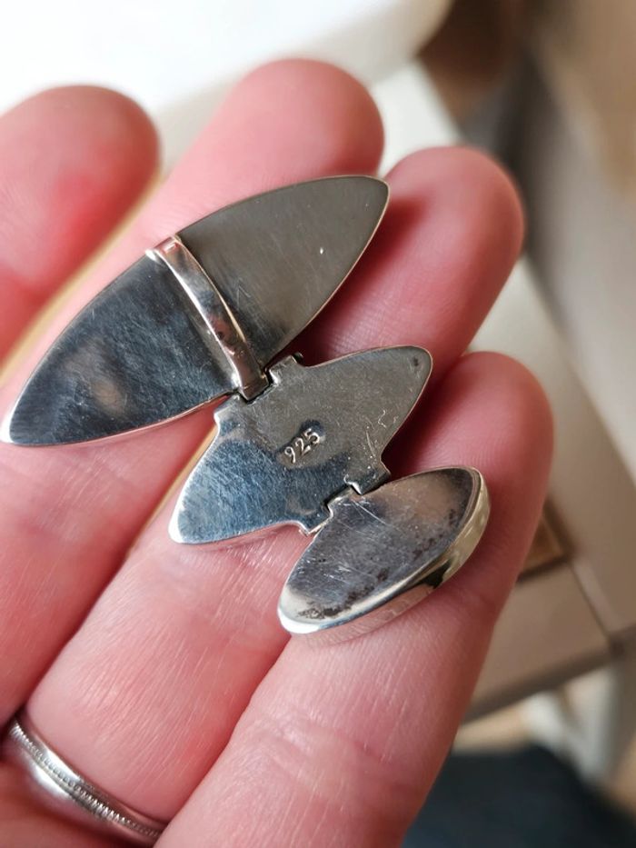 🔅 pendentif argent et bois - photo numéro 9