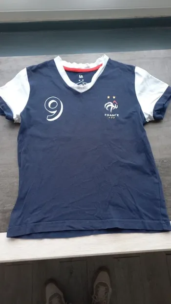 Tee-shirt col V équipe de France de football