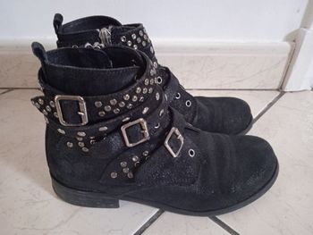 Bottines noires fille - 35