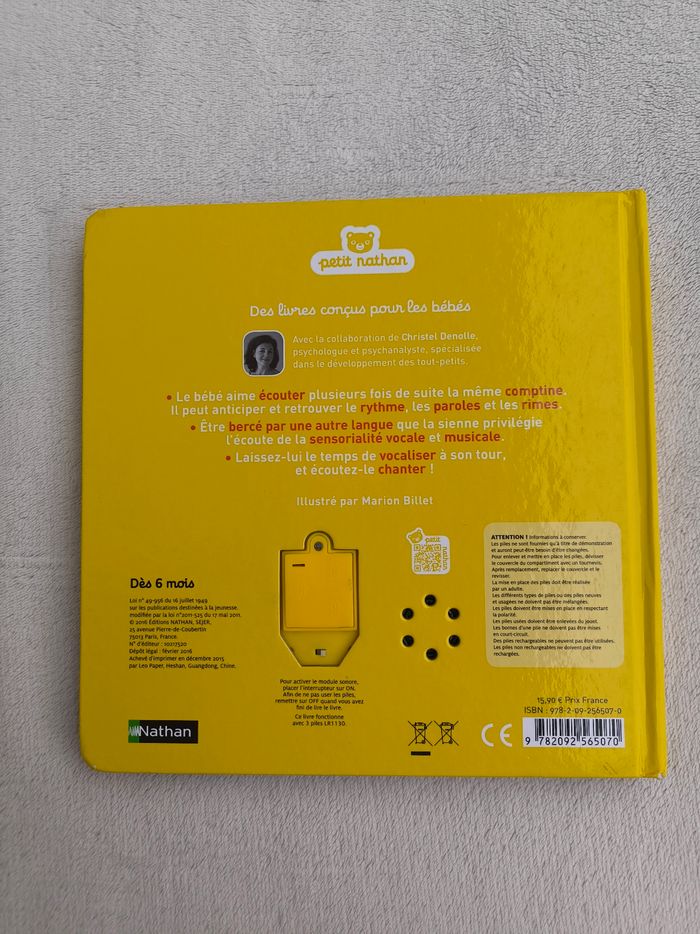 Livre sonore Écoute les comptines du monde Nathan - photo numéro 3