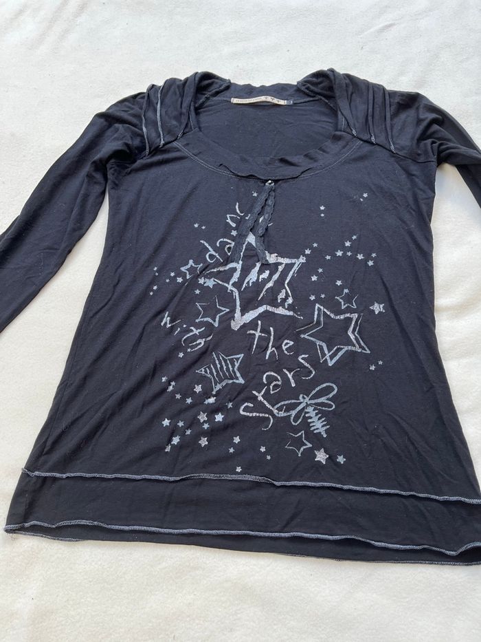 Pull fin étoile L - photo numéro 3