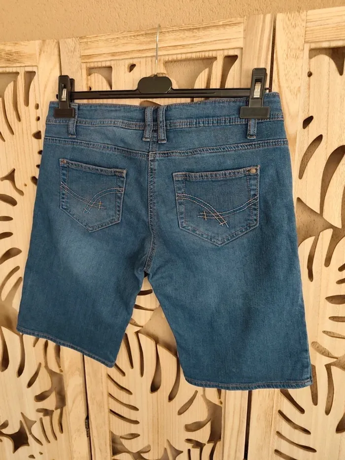 Bermuda en jean T 38 Camaïeu - photo numéro 7