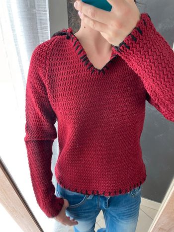 Pull capuche femme