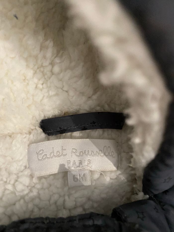 Combipilote gris étoilée taille 6 Mois Cadet Rousselle - photo numéro 4