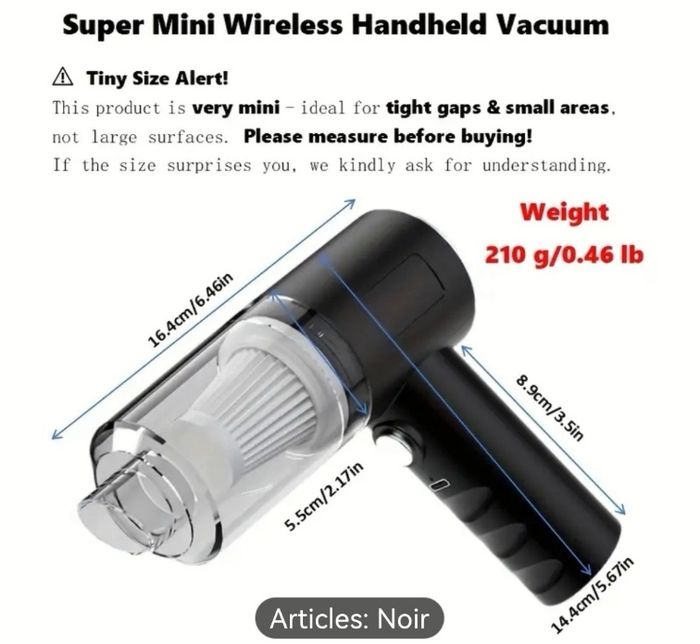 ASPIRATEUR À MAIN SANS FIL CEEAOO - photo numéro 9