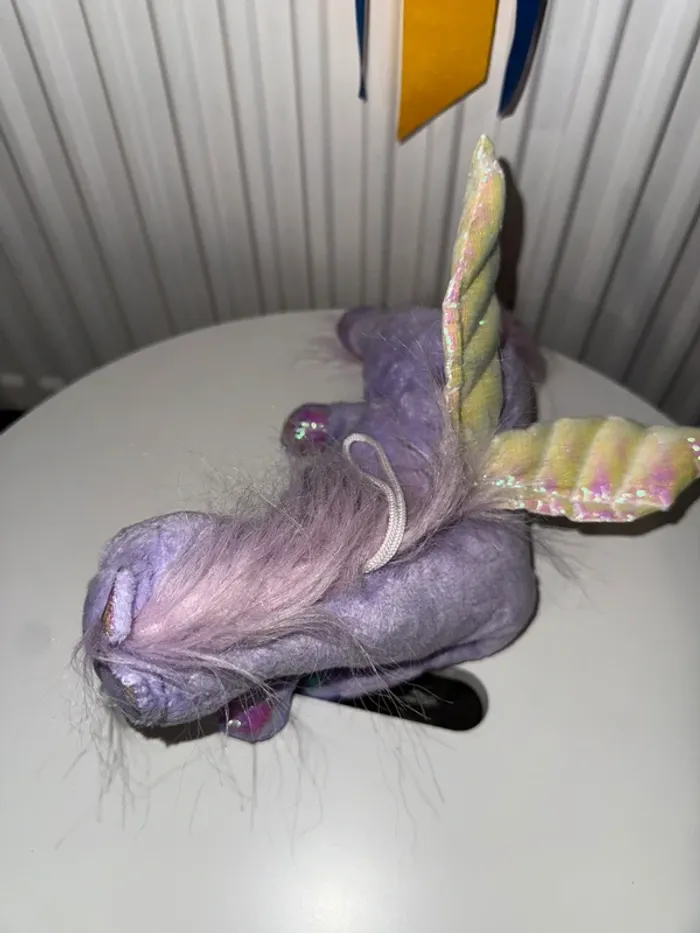 Peluche poney violet avec des ailes - photo numéro 8