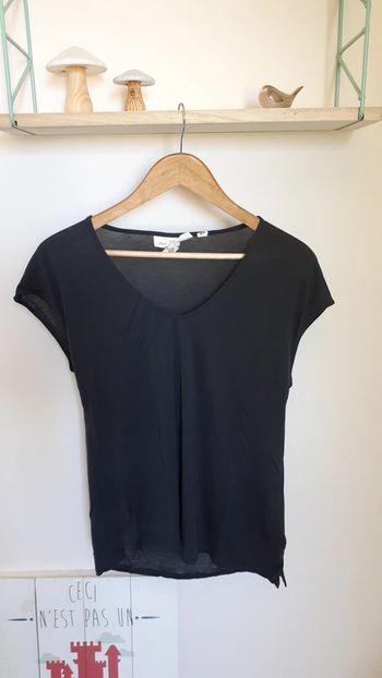 🌺 Jolie tshirt, H&M, gris anthracite, taille S, neuf