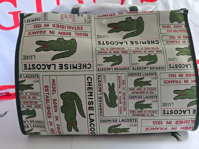 Grand Sac lacoste cabas Héritage Jacquard original neuf - photo numéro 2