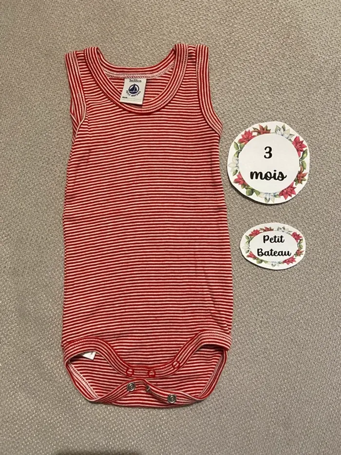 Body sans manches marcel petit bateau 3 mois