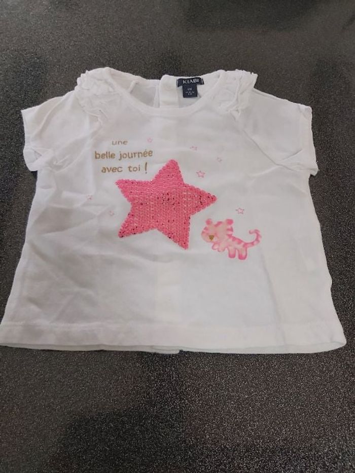 T shirt 6 mois kiabi neuf