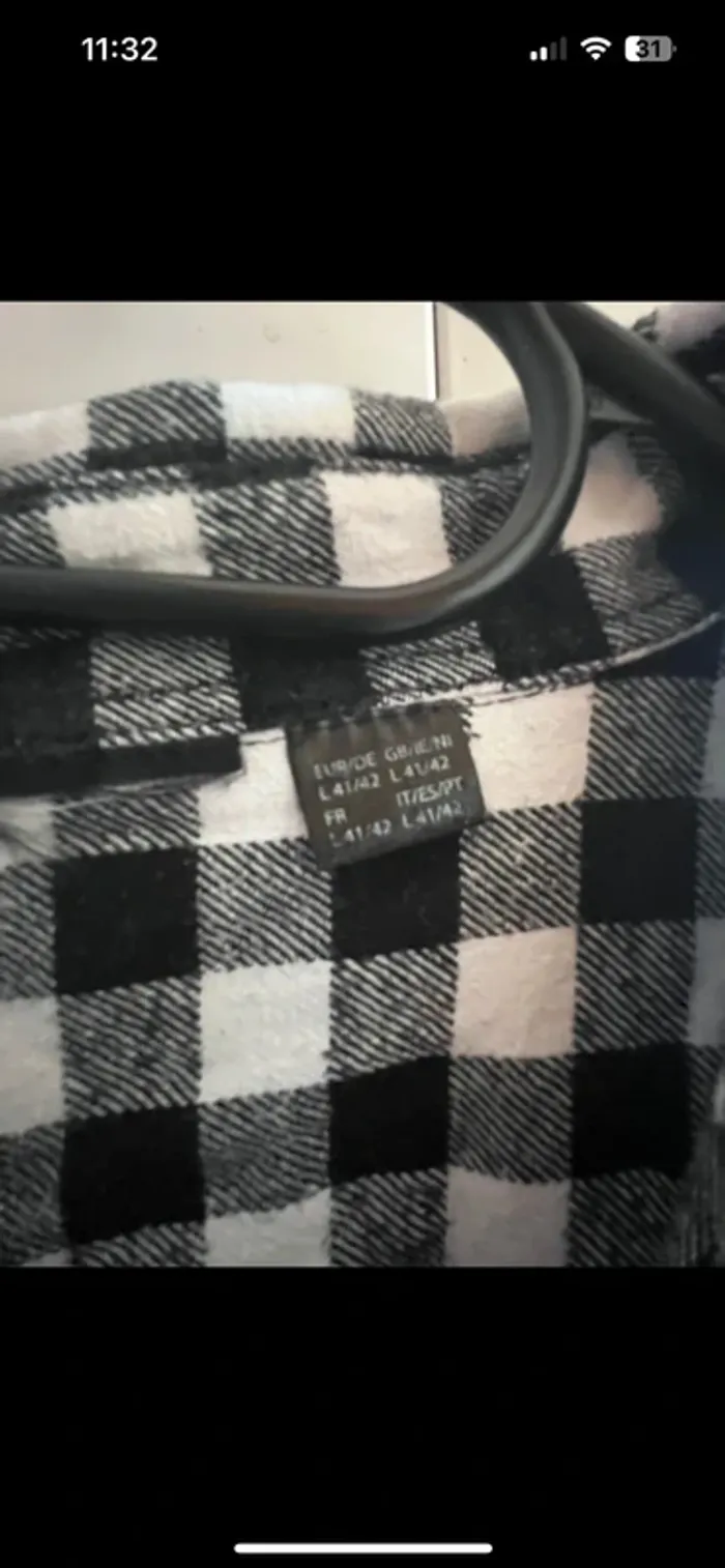 Chemise à carreaux XL - photo numéro 3