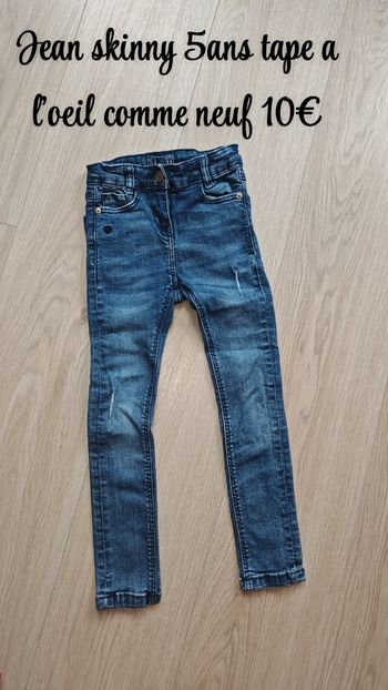 Jean Super skinny 5ans tape a l'oeil 