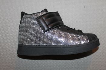 basket à paillettes noir 34