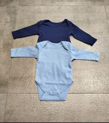 Lot de 2 body manches longues 3-6 mois