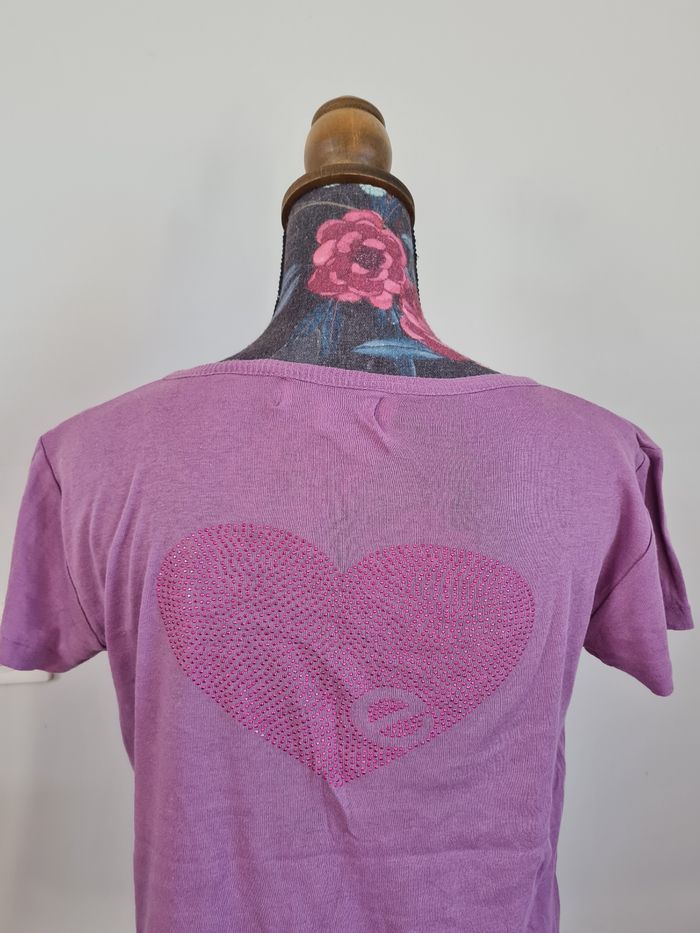 Teeshirt lilas cœurs elite - photo numéro 6