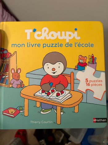 Livre puzzles tchoupi