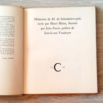 Mémoires de M. de Schnabelewopski écrits par Henri Heine