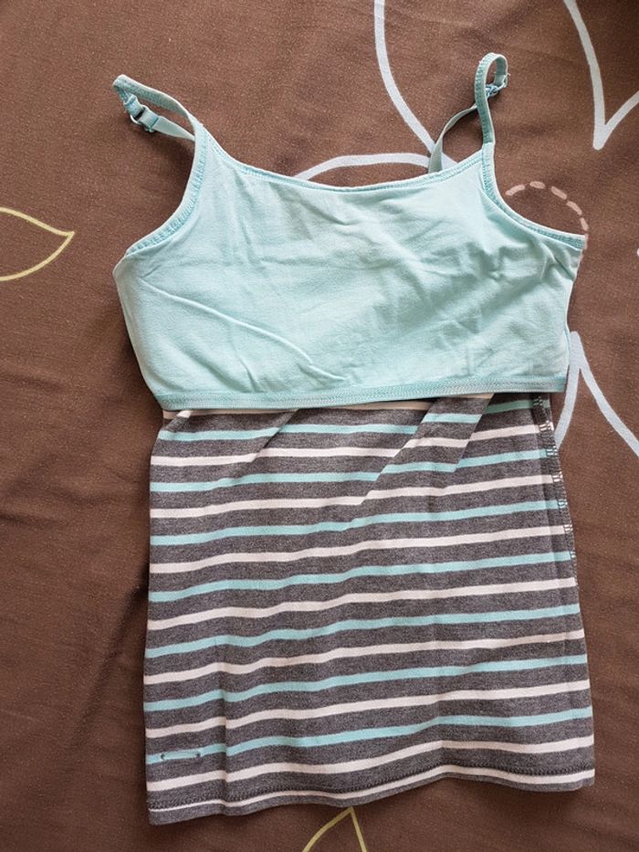 Débardeur à rayures avec brasserie intégrée - photo numéro 8