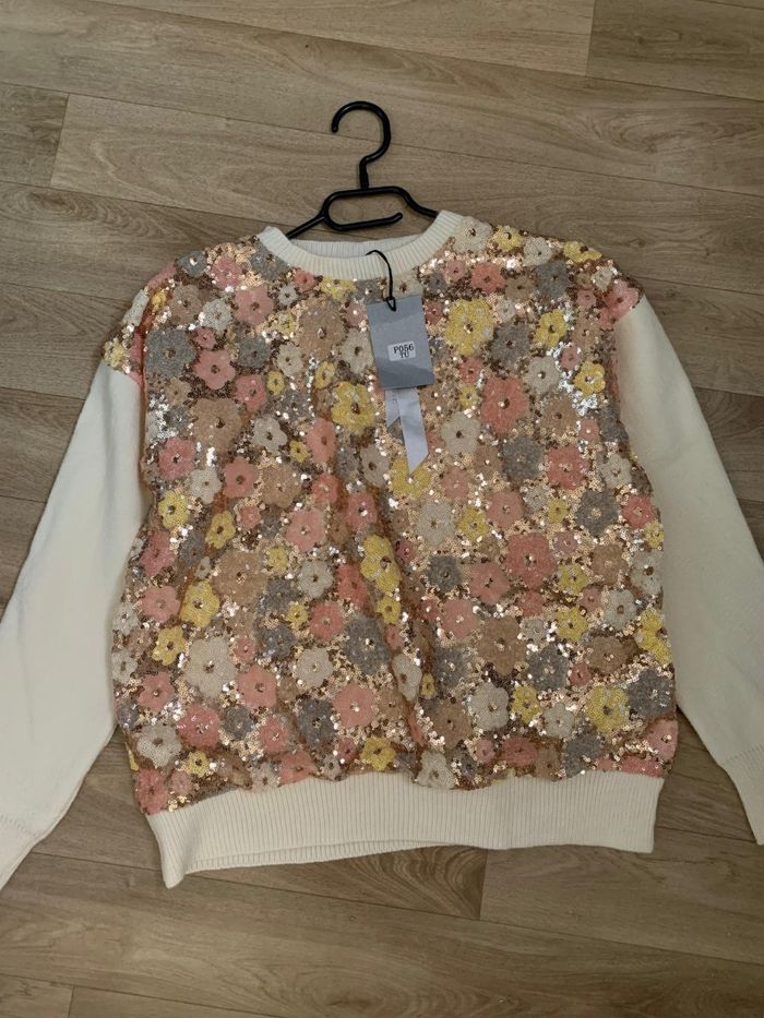 Pull d'hiver 💫💠bi-matière effet vintage - photo numéro 3