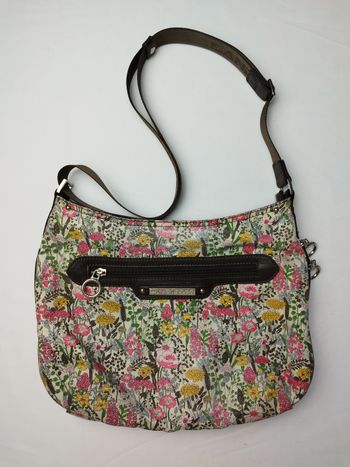 Sac à bandoulière Lancaster tissu fleuri