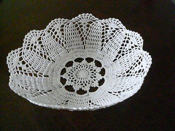 Corbeille en crochet neuve